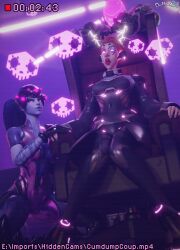 dochaunt femdom femsub moira_o'deorain overwatch sombra_(overwatch) tagme widowmaker