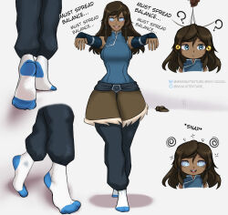 avatar_the_last_airbender dark_skin femsub foot_focus korra legend_of_korra pendulum socks spiral_eyes tagme text transparenttexture zombie_walk