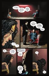 bald black_hair blood bruise clothed dc_comics dialogue elderly english_text femsub henry_charles kneeling maledom official resisting restrained text weak_resistance wine wonder_woman