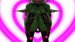 3d animated bent_over bimbofication bouncing_breasts breasts female_only femsub gloves green_skin hanging_breasts heart huge_breasts large_lips latex lipstick makeup maractus nintendo nipples opera_gloves pink_lipstick plant_girl pokemon pokemon_(creature) prostitution spiral spiral_background tagme thighhighs tome_of_blue video