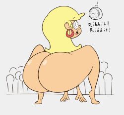  apopop ass blonde_hair dialogue femsub jewelry large_ass leni_loud loud_house nude open_mouth pet_play pocket_watch spiral_eyes stage stage_hypnosis symbol_in_eyes 