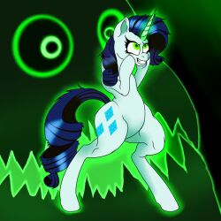  animals_only blue_hair corruption curly_hair femsub ghost hooves horse long_hair magic my_little_pony non-human_feet possession rarity smile sovereignbooty 