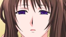 brown_hair empty_eyes expressionless kasatani_youko milf purple_eyes saiminjutsu_(series) saiminjutsu_2 screenshot tagme