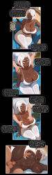  ai_art bed black_nail_polish breasts cell_phone cleavage comic couch dark_skin dazed dialogue drool english_text faceless_male femsub groping huge_breasts hypnotic_screen hypnotic_touch hypnotic_voice large_breasts maledom manip massage open_mouth original sex sisters spiral sportswear tagme tech_control text thought_bubble tiechonortheal_(manipper) white_hair yoga_pants 