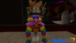 3d charliedcr erection fox_boy furry happy_trance male_only maledom malesub miles_tails_prower multicolored_eyes open_mouth penis rainbow_eyes smile sonic_the_hedgehog_(series) spiral_eyes symbol_in_eyes