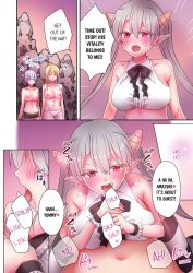  aware blonde_hair character_request color cowgirl_position demon_girl expressionless failed_hypnosis fellatio femdom femsub huge_breasts kaifuku_suruto_kaikanchi_up_￪￪_-_healer_no_hazure_sukiru_de,_isekai_joshi_o_yorokobase_musou magic screenshot sex standing tagme topless translated 