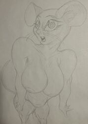 animal_ears chubby dalty eyelashes femsub furry greyscale huge_breasts large_breasts leaning_forward mesmer_mouse_(hypnopotamus) monochrome mouse_girl nipples nude open_mouth original pussy pussy_juice sketch solo spiral_eyes squirting symbol_in_eyes tail thick_thighs traditional 