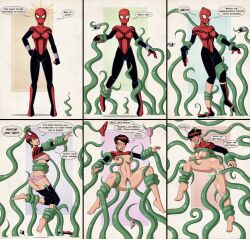  absurdres anal bare_legs barefoot before_and_after brain_injection breasts comic cum dazed double_penetration ear_sex erect_nipples feet female_only femsub happy_trance legs marvel_comics may_mayday_parker polmanning pussy pussy_juice resisting sex short_hair spider-girl spider-man_(series) spread_legs super_hero tentacle_sex tentacles text topless undressing vaginal 