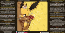 balls biting burgerkiss caption drool eevee electricity fellatio femdom handjob jolteon licking malesub manip neko_alchemy_(manipper) nintendo oral penis pokemon pokemon_(creature) pokephilia text