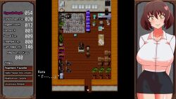 animated black_hair blowjob_face breasts brown_eyes brown_hair censored cheating cum cum_in_mouth dark_skin empty_eyes fellatio femsub happy_trance heart_eyes huge_breasts hypnosis_academy:_the_hypnosis_trap_and_the_married_teacher kneeling love maledom oral penis short_hair skirt sound symbol_in_eyes teacher tracksuit video video_game yellow_eyes