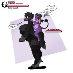 bird_girl breasts femsub furry goat_boy imp larikane maledom pregnant