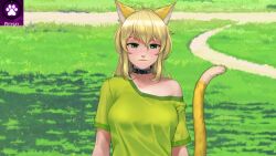 blonde_hair cat_girl changer_(character) chien_vietnam femsub maledom pet_play resisting video