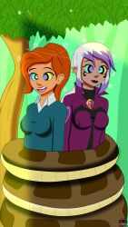 ben_10 charmcaster disney female_only femsub gwen_tennyson happy_trance hypno_ninja kaa kaa_eyes orange_hair purple_hair the_jungle_book white_hair