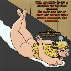 ass blonde_hair bubble collar crossed_eyes earrings female_only femsub happy_trance humiliation magik marvel_comics marvel_rivals nude pet_play sleepyhead97 solo spiral_eyes wet