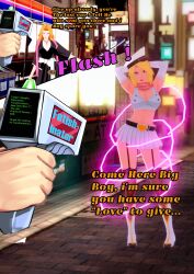  3d absurdres alternate_costume alternate_hairstyle before_and_after belt bleach boots breasts cleavage corruption dress enemy_conversion english_text environmental_text evil_smile garter_straps gloves hat heart hypnotic_gun instant_loss jewelry large_breasts manip meme midriff minlimarcus necklace opera_gloves quincy rangiku_matsumoto short_skirt skirt tattoo text thighhighs transformation 