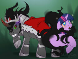  absorption animals_only black_hair caudle femsub horns horse kaa_eyes king_sombra long_hair maledom multicolored_hair my_little_pony open_mouth pink_hair purple_hair slit_pupils smoke straight-cut_bangs twilight_sparkle unicorn vore 