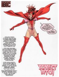 boots bottomless breasts clothed_exposure female_only femdom femsub gloves humiliation marvel_comics opera_gloves small_breasts solo super_hero tebra text the_avengers thigh_boots topless unhappy_trance wanda_maximoff western x-men