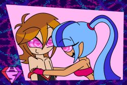  aged_up ahoge alternate_color_scheme alternate_costume alternate_hairstyle androgynous_sub bare_shoulders blue_hair brown_hair collarbone crossover disney equestria_girls eyebrows_visible_through_hair femdom fingerless_gloves happy_trance heart_eyes hypnoscream hypnotic_eyes kingdom_hearts love malesub my_little_pony open_mouth ponytail shiny_hair simple_background sonata_dusk sora square_enix straight-cut_bangs tank_top tube_top undressing 