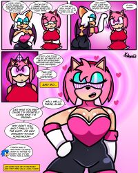 absurdres altered_common_sense alternate_costume amy_rose bat_girl bat_wings cleavage comic crystal dialogue english_text expressionless eye_color_change femdom femsub glowing_eyes green_eyes happy_trance hedgehog_boy hedgehog_girl kilroylucy18 multiple_girls pendulum pink_eyes rouge_the_bat signature sonic_the_hedgehog sonic_the_hedgehog_(series) speech_bubble spiralwash_eyes text 