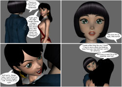 3d black_hair comic deathwish expressionless femdom femsub poser text vampire