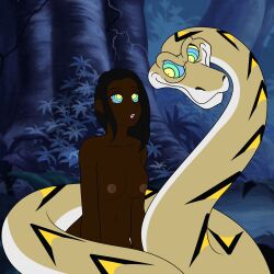  animated animated_eyes_only animated_gif arya_(shadowheart45) coils crayo_(shadowheart45) katsiika nude original tagme 