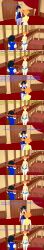 absurdres angry arms_above_head ash_ketchum black_hair blue_eyes brown_eyes closed_eyes clothed dialogue english_text femsub horokeu maledom misty_(pokemon) nintendo orange_hair pokemon pokemon_(anime) short_hair shrunken_irises text