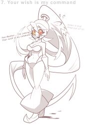 alternate_costume disguised_hypnotist drool filia_(skullgirls) genie happy_trance hypnovember ponytail ring_eyes shantae_(series) skullgirls tagme text tongue_out