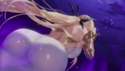  animated ass blonde_hair bouncing_breasts breasts brown_dust_2 cleavage crotch_tattoo dress femsub glowing huge_ass huge_breasts long_hair milf official olivier_(brown_dust) ponytail red_eyes sound subtitled sword thick_thighs tight_clothing veil video wide_hips 