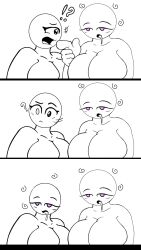  dazed drool femsub greatcaesar_08 humor hypnotized_hypnotist large_breasts multiple_girls multiple_subs original pink_hair spiral tagme 