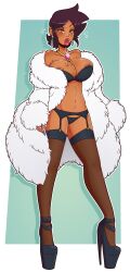  age_progression bimbofication breast_expansion breasts brown_eyes brown_hair cleavage corruption dark_skin disney female_only femsub fur_coat heart heart_eyes high_heels hypnotic_accessory jewelry large_breasts luz_noceda solo symbol_in_eyes the_owl_house thighhighs wrenzephyr2 