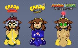  breasts cat_ears cat_girl crash_bandicoot_(series) davidthewolfx10 expressionless femsub furry gameoverse happy_trance kit_bodega_(gameoverse) mario_&amp;_luigi_(series) n-tranced nintendo spiral_eyes super_mario_bros. tagme tech_control 