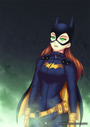 batgirl batman_(series) dc_comics empty_eyes expressionless female_only green_eyes haryudanto long_hair orange_hair solo super_hero western