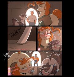 accidental_hypnosis bat_wings brain_drain comic english_text femsub gameplay_mechanics heart_eyes my_little_pony smug story text tongue twerk welost