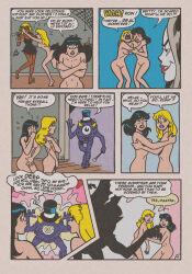  androgynous androgynous_dom archie_(series) betty_cooper covering embarrassed femsub halloween hypnotic_eyes multiple_girls nude tagme text veronica_lodge 