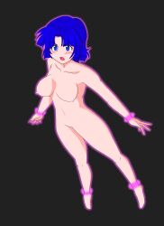 blue_eyes blue_hair bondage bottomless breasts femsub mizuha_kusuha nude short_hair super_robot_wars topless wabuki_(ochirugan)
