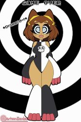  animated_gif cartoonzombie cat_girl dronification female_only femsub gameoverse kit_bodega_(gameoverse) solo tagme 