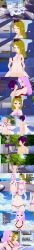  absurdres altered_common_sense bikini bikini_bottom bikini_top blonde_hair cum dialogue english_text femsub green_eyes grey_eyes long_hair maledom multiple_girls multiple_subs nude original penis pink_eyes pink_hair purple_hair sex short_hair sunglasses text vaginal zenin1 