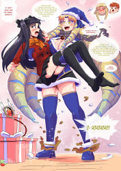 absurdres accidental_hypnosis altered_common_sense ass assertive_sub assimilation astraea_(fate_grand_order) bell blonde_hair blush boots box breasts brown_eyes brown_hair carrying christmas cleavage closed_eyes clothed coat dialogue dress drill_hair embarrassed english_text eyebrows_visible_through_hair fate/grand_order fate/hollow_ataraxia fate/kaleid_liner_prisma_illya fate_(series) femsub fusion futanari futasub gloves green_eyes growth hair_ribbon happy_trance hat heart high_heels hypnotic_magic long_hair love luviagelita_edelfelt magic magical_ruby malesub multicolored_hair multiple_girls multiple_subs muscle_girl muscle_growth open_mouth panties red_hair ribbon rin_tohsaka scarf shirou_emiya short_hair short_skirt signature simple_background skirt sparkle speech_bubble surprised text thighs transformation tsundere upskirt very_long_hair wholesome yellow_eyes