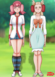 aurastudio empty_eyes femsub happy_trance headphones jasmine pink_hair pokemon whitney