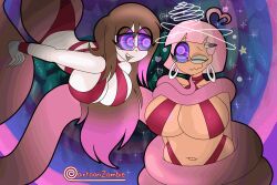  altrix_(altrixwrites) animated animated_gif arms_behind_back breasts cartoonzombie chin_hold cleavage coils dark_skin earrings eyeshadow female_only femdom femsub glasses heart huge_breasts hypnotic_eyes kaa_eyes large_breasts leaning_forward long_hair makeup midriff milf mommy_(dumbskull) mommy_fetish monster_girl mother's_day naga_girl navel one_eye_open original restrained short_hair smile sparkle spiralwash_eyes symbol yuri 