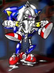  absurdres cum enemy_conversion furry liquid_metal male_only malesub metal_sonic open_mouth penis robotization silverslime sonic_the_hedgehog sonic_the_hedgehog_(series) transformation unusual_cum yaoi 