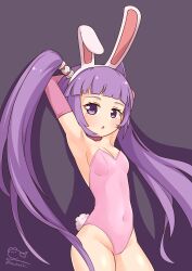  absurdres basuke breasts bunny_ears bunny_girl bunnysuit fake_animal_ears purple_eyes purple_hair sophie tagme tales_of_(series) tales_of_graces 