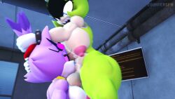  3d animated balls blaze_the_cat blue_eyes bracelet breasts collar countersfm empty_eyes erect_nipples fellatio femsub furry futadom futanari green_hair hair_pulling huge_breasts huge_cock hypnotic_accessory large_balls large_breasts large_nipples large_penis light_skin lipstick lipstick_mark mind_control_device_(sonic_boom) muscle_futa muscle_girl nipples open_mouth penis pink_eyes purple_hair sharp_teeth short_hair smile sonic_the_hedgehog_(series) sound source_filmmaker surge_the_tenrec tech_control veins video watermark 