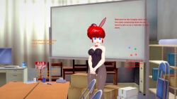  3d bunny_ears bunny_girl confused empty_eyes femsub happy_trance large_breasts ranma_1/2 ranma_saotome red_hair sonrio12 tagme text 