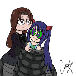 blue_hair brown_hair fairy_tail femdom femsub glasses happy_trance shyker soropin tagme wendy_marvell