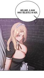 blonde_hair color empty_eyes expressionless femsub huge_breasts long_hair maid maledom screenshot tagme translated your_girlfriend_was_amazing