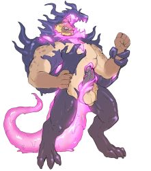  androgynous_dom erection furry goo_boy hyena_boy hyenaface hypnotic_light living_costume male_only malesub muscle_boy nude original penis ring_eyes slime standing tentaclejob urethral_insertion 