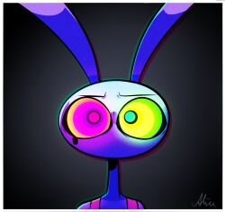  abstraction_(the_amazing_digital_circus) jax_(the_amazing_digital_circus) looking_at_viewer male_only malesub ring_eyes screaming_alice solo tears the_amazing_digital_circus unhappy_trance 