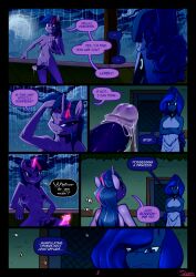 blue_hair bottomless breasts comic cum discolored_nipples furry futanari handjob horns large_breasts long_hair multicolored_hair my_little_pony nude penis pink_hair possession princess_luna purple_hair slypon text topless twilight_sparkle wings