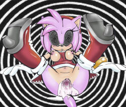 amy_rose bottomless breasts cum cum_in_pussy drool expressionless female_only femsub furry gloves hedgehog_girl high_heels manip pussy sonic_the_hedgehog_(series) spiral spiral_eyes spread_legs spread_pussy symbol_in_eyes topless western